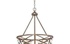 The Best Antique Gold 13-inch Four-light Chandeliers