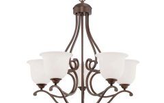 15 Best Ideas Bronze and Scavo Glass Chandeliers