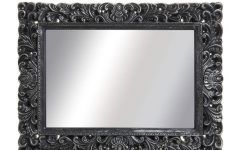 Large Black Ornate Mirrors