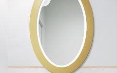 2024 Popular Gold Led Wall Mirrors