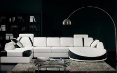 20 Inspirations White and Black Sofas
