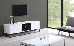 Top 15 of White and Black Tv Stands
