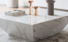White Faux Marble Coffee Tables
