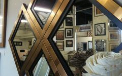 2024 Latest Black and Gold Wall Mirrors