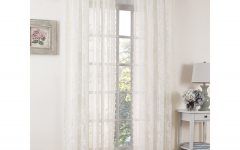20 Inspirations Alison Rod Pocket Lace Window Curtain Panels