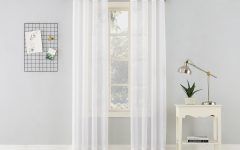 2024 Latest Erica Crushed Sheer Voile Grommet Curtain Panels