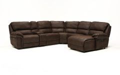 Norfolk Chocolate 6 Piece Sectionals with Raf Chaise