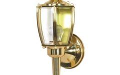 10 Photos Polished Brass Outdoor Wall Lights