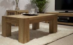 Large Square Oak Coffee Tables