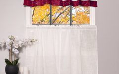 Oakwood Linen Style Decorative Window Curtain Tier Sets