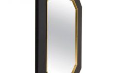 2024 Popular Matte Black Octagonal Wall Mirrors