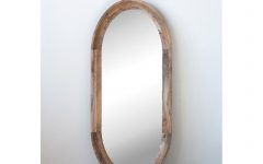 2024 Popular Wooden Oval Wall Mirrors