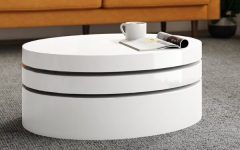 Oval Mod Rotating Coffee Tables