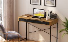 15 Best Collection of Natural Wood and White Metal Office Desks
