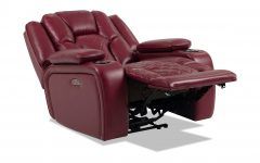  Best 15+ of Panther Fire Leather Dual Power Reclining Sofas