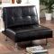 Perz Tufted Faux Leather Convertible Chairs