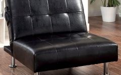 Perz Tufted Faux Leather Convertible Chairs