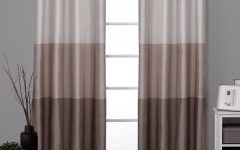 Ocean Striped Window Curtain Panel Pairs with Grommet Top