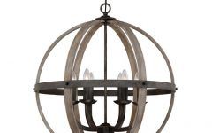 The Best Rustic Black 28-inch Four-light Chandeliers
