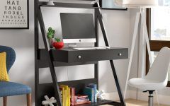 15 Best Collection of 2-shelf Black Ladder Desks