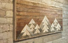 15 Photos Mountains Wood Wall Art
