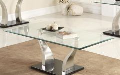 Rectangular Glass Coffee Tables Set