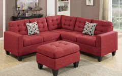 15 Ideas of Red Sectional Sofas with Ottoman