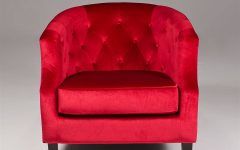 2024 Latest Red Sofa Chairs