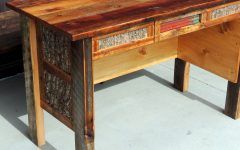 2024 Popular Rustic Acacia Wooden Writing Desks