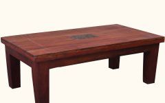 Square Weathered White Wood Coffee Tables