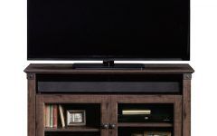 Carson Tv Stands in Black and Cherry