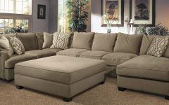 15 Collection of Sectional Couches with Large Ottoman