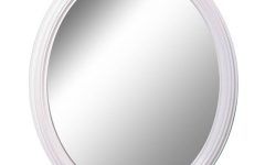 White Oval Wall Mirrors