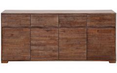 2024 Popular Acacia Wood 4-door Sideboards