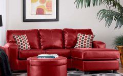 15 Ideas of Small Red Leather Sectional Sofas
