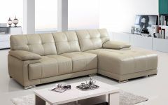 15 The Best Small Scale Leather Sectional Sofas
