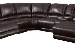 2024 Latest 6 Piece Leather Sectional Sofa
