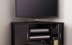 Black Wood Corner Tv Stands
