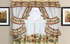 Sunflower Cottage Kitchen Curtain Tier and Valance Sets