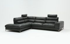  Best 30+ of Tenny Dark Grey 2 Piece Left Facing Chaise Sectionals with 2 Headrest