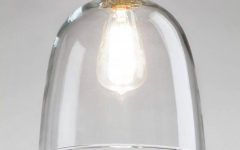 Glass Bell Shaped Pendant Light