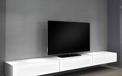 White Wall Mounted Tv Stands
