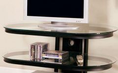 15 Ideas of Tabletop Tv Stands Base with Black Metal Tv Mount