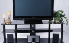 15 Ideas of Tier Entertainment Tv Stands in Black