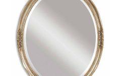 Antique Silver Oval Wall Mirrors