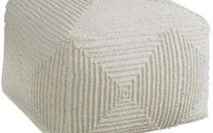 15 Best Collection of Soft Ivory Geometric Ottomans