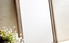 15 Collection of Gray Washed Wood Wall Mirrors
