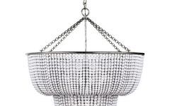 15 Photos Burnished Silver 25-inch Four-light Chandeliers