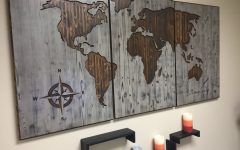 The Best Wood Map Wall Art