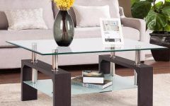 2024 Popular Rectangular Glass Top Coffee Tables